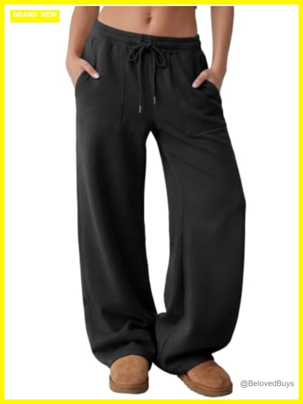 Wide Leg Sweatpants Cotton Polyester Lounge Pants Oversized Fit